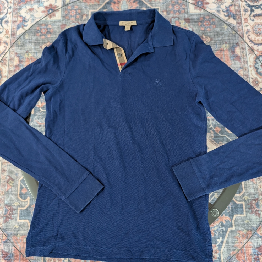 Burberry Blue Long Sleeve Shirt - Picture 9 of 10